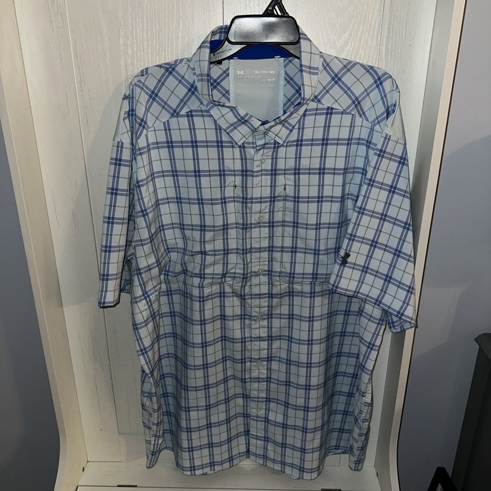 Under Armour Men's Tide Chaser Short Sleeve Performance Style Gray Shirt 3XL